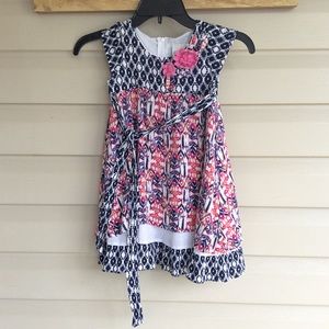 Cute, twirly, layered, flowy dress. Age 5.